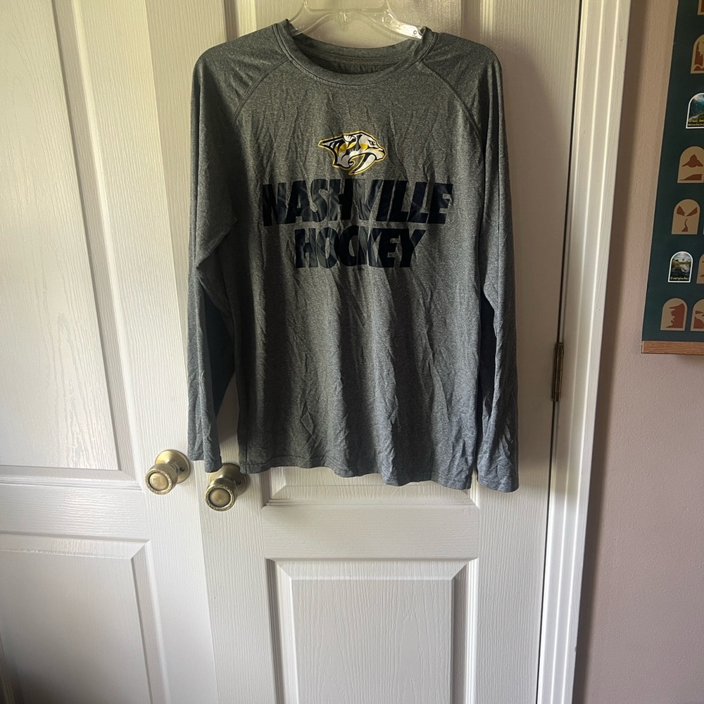 NHL Gray Official Logo Shirt